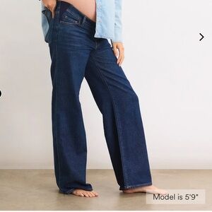 Hatch Maternity Wide-Leg Jeans